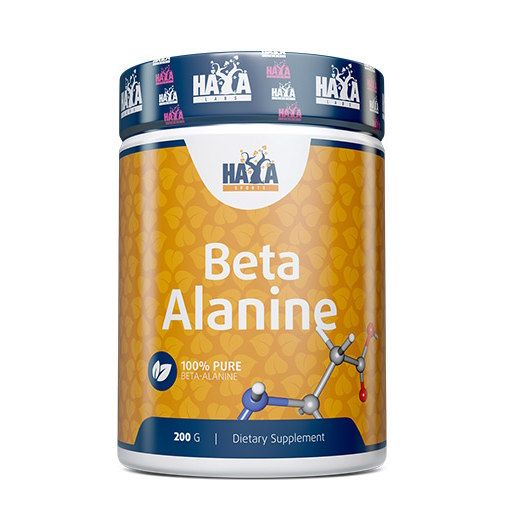 Haya Labs Beta-Alanine - 200 гр., бета-аланін для підвищення фізичної витривалості та прискорення відновлення м'язів