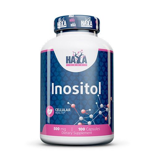 Haya Labs Inositol 500 mg - 100 caps, інозитол для збалансування метаболізму та рівня холестерину