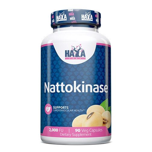 Haya Labs Nattokinase 2000FU - 90 veg caps, наттокиназа для поддержки сердечно-сосудистой системы