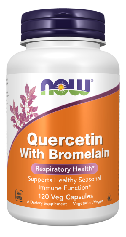 Now Foods Quercetin with Bromelain 120 vcaps, кверцетин с бромейланом