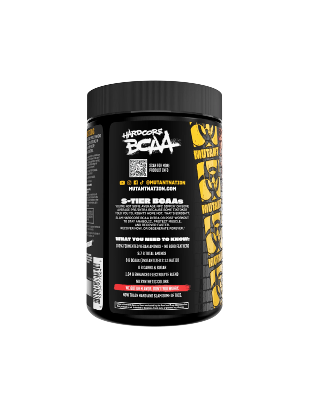 Mutant Hardcore BCAA 390 g, амінокислоти BCAA