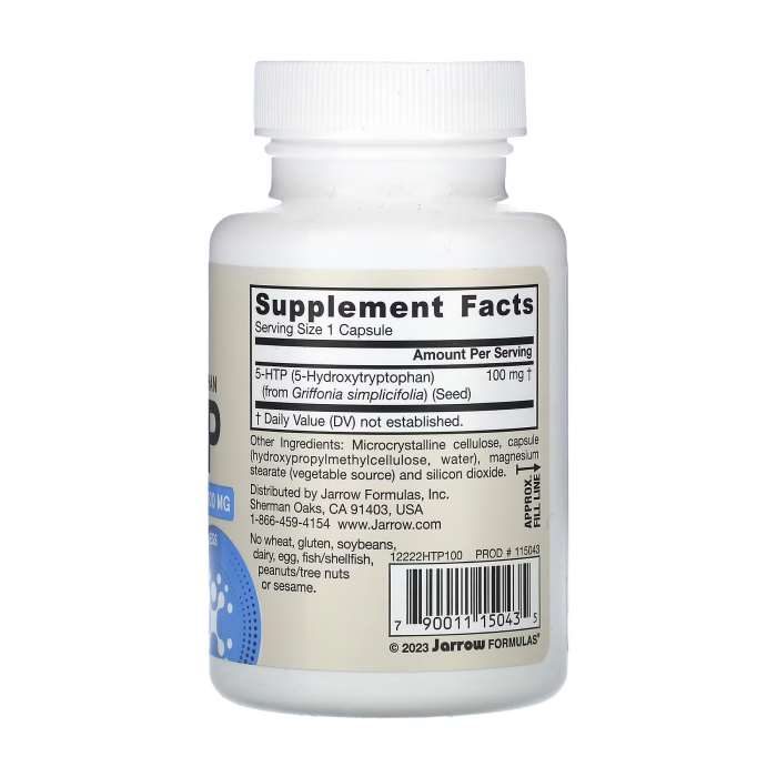 Jarrow Formulas 5-HTP 100 mg 60 вег.капсул - 5-гідрокситриптофан з гриффонії