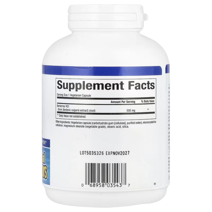 Natural Factors WellBetX Berberine 500 mg 120 vegcaps, берберин для поддержания уровня глюкозы