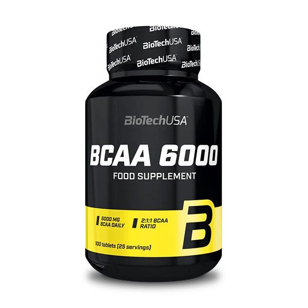 BioTech USA BCAA 6000 100 таблеток - аминокислоты BCAA 2:1:1