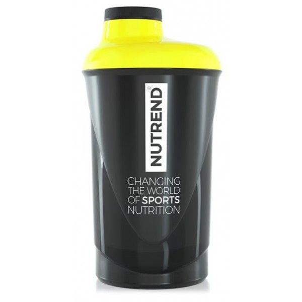 Шейкер Nutrend Shaker 600 мл (чёрный/жёлтый)