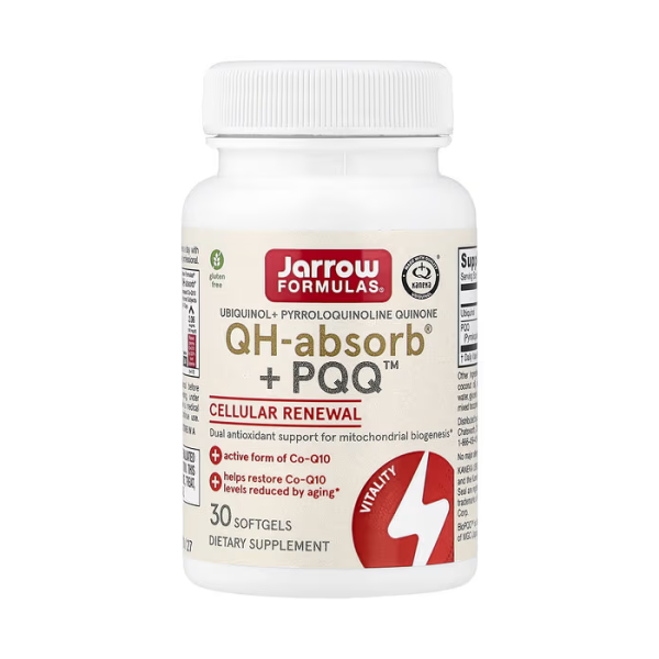 Jarrow Formulas QH-Absorb + PQQ 30 софтгелів - убихинол Kaneka с PQQ