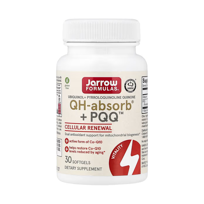 Jarrow Formulas QH-Absorb + PQQ 30 софтгелів - убихинол Kaneka с PQQ