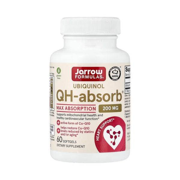 Jarrow Formulas Ubiquinol QH-Absorb 200 mg 60 капсул — убихинол коэнзим Q10