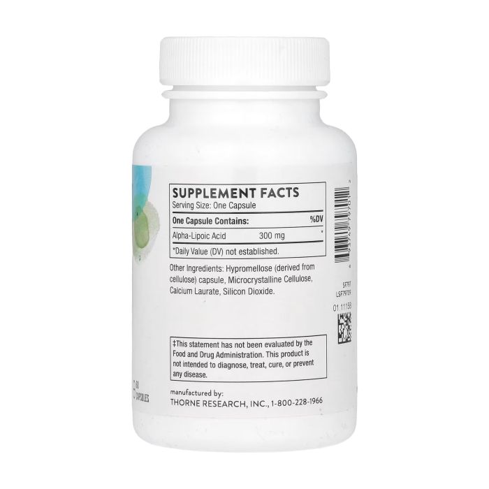 Thorne Alpha-Lipoic Acid 300 мг 60 капсул — альфа-ліпоєва кислота
