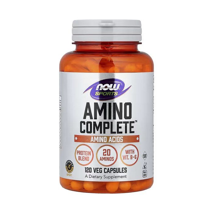 NOW Foods Sports Amino Complete 120 капсул - 20 аминокислот с В6