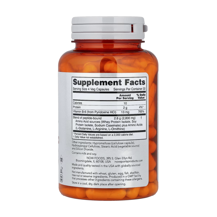 NOW Foods Sports Amino Complete 120 капсул - 20 аминокислот с В6