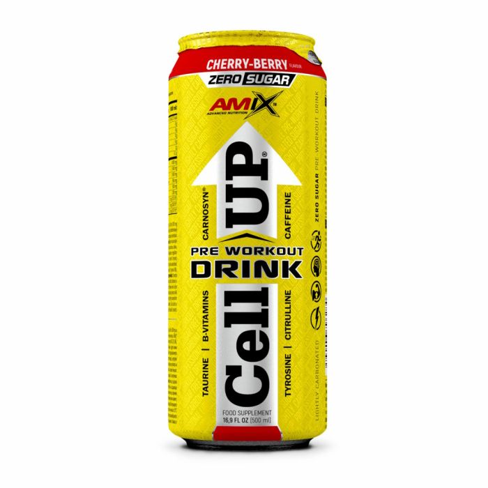 AMIX AmixPro CellUP Pre Workout 12 x 500 мл Cherry Berries — готовый предтренировочный напиток