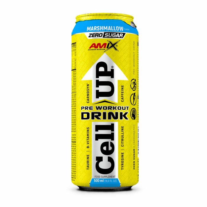 AMIX AmixPro CellUP Pre Workout 12 x 500 мл Marshmallow — готовый предтренировочный напиток