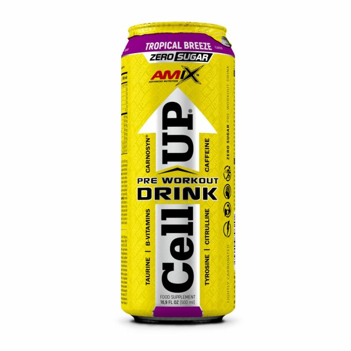 AMIX AmixPro CellUP Pre Workout 12 x 500 мл Tropical Breeze — готовый предтренировочный напиток
