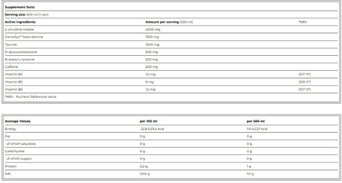 AMIX AmixPro CellUP Pre Workout 12 x 500 мл Fruity — готовый предтренировочный напиток