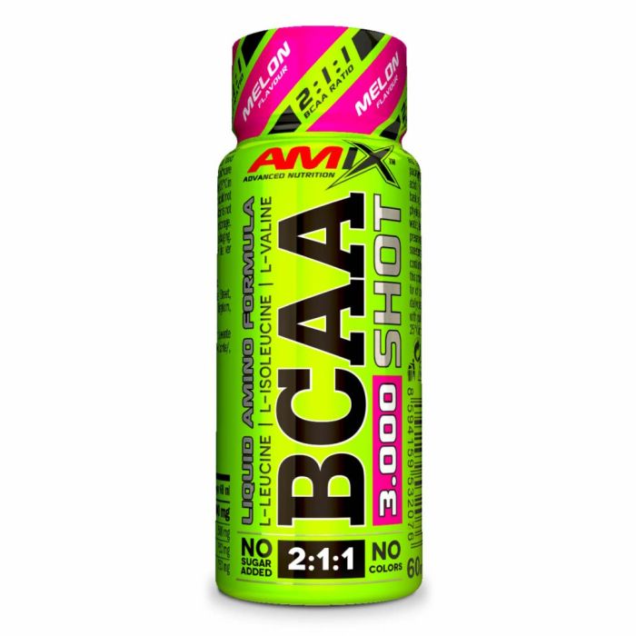 AMIX BCAA Shot 20 x 60 мл Melon — рідкі BCAA 2:1:1, 3000 мг у порції
