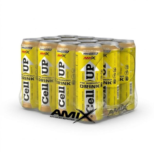 AMIX AmixPro CellUP Pre Workout 12 x 500 мл Peach — готовый предтренировочный напиток