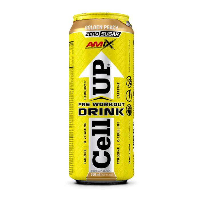 AMIX AmixPro CellUP Pre Workout 12 x 500 мл Peach — готовый предтренировочный напиток