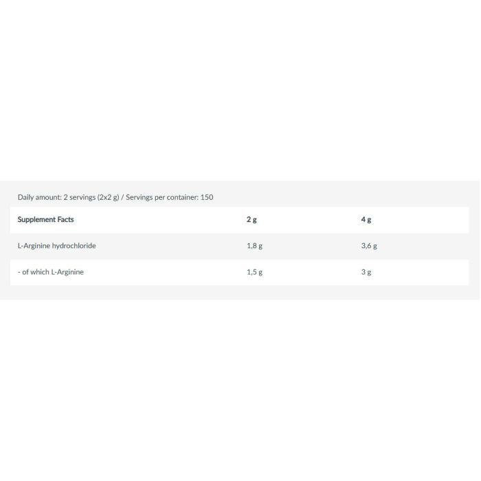 BioTech USA L-Arginine 300 г - чистий L-аргінін