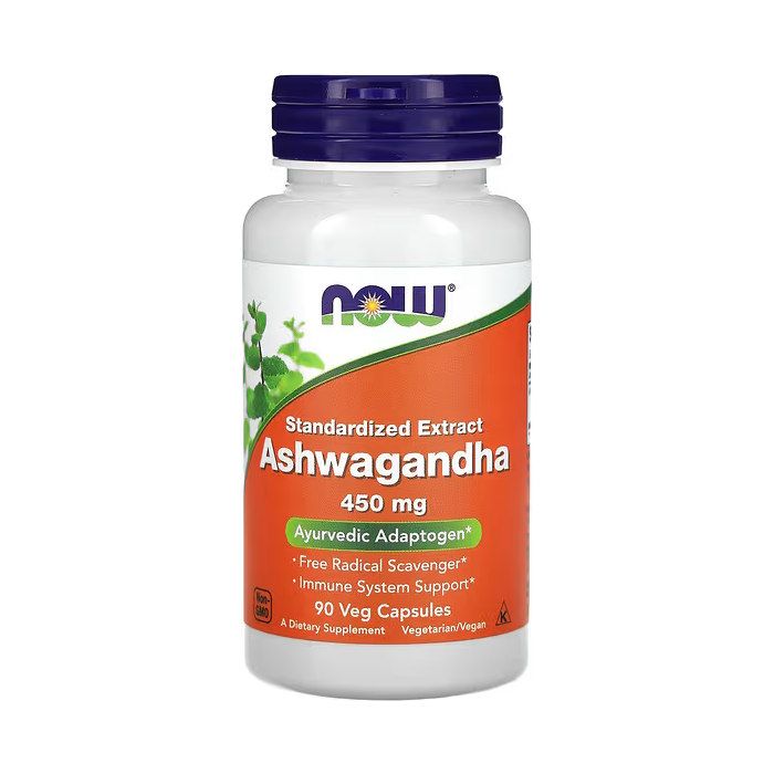 NOW Foods Ashwagandha 450 mg 90 капсул - ашваганда от стресса и бессонницы