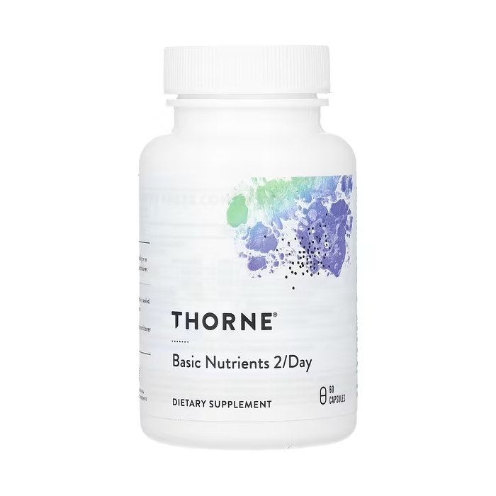 Thorne Basic Nutrients 2/Day 60 капсул — мультивитаминный комплекс на 30 порций
