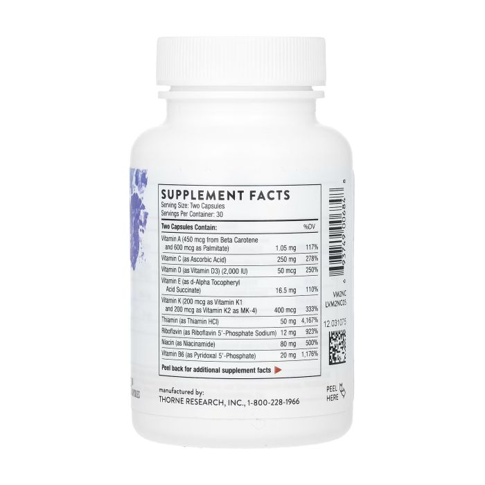 Thorne Basic Nutrients 2/Day 60 капсул — мультивитаминный комплекс на 30 порций