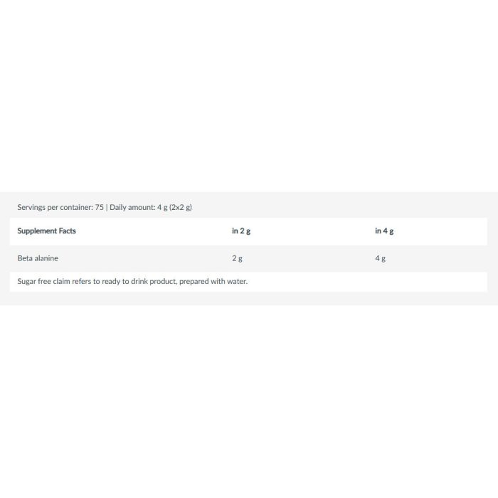BioTech USA Beta Alanine 300 г Pure - чистий бета-аланін