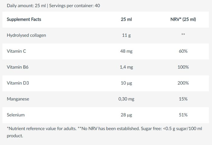 Biotech USA Collagen Liquid 1000 мл., жидкий коллаген с витаминами без сахара