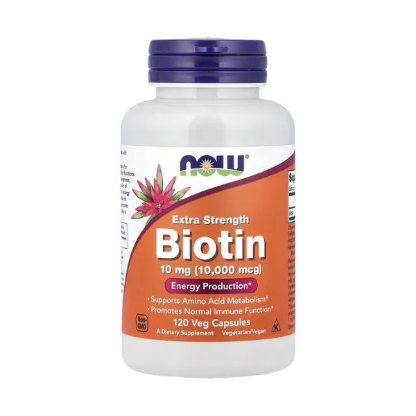 NOW Foods Biotin 10 mg 120 капсул - біотин (вітамін B7)