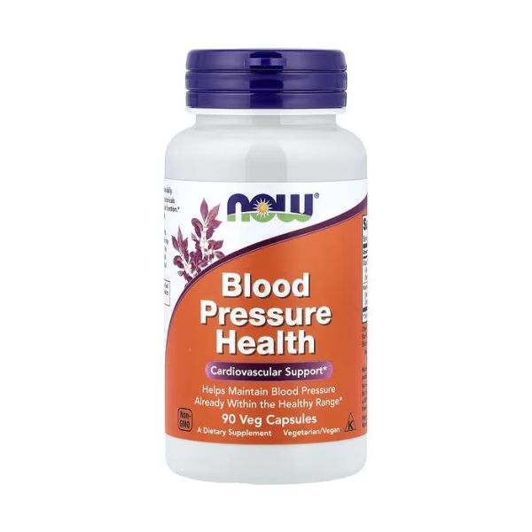 NOW Foods Blood Pressure Health 90 капсул - екстракт виноградних кісточок і глоду для тиску
