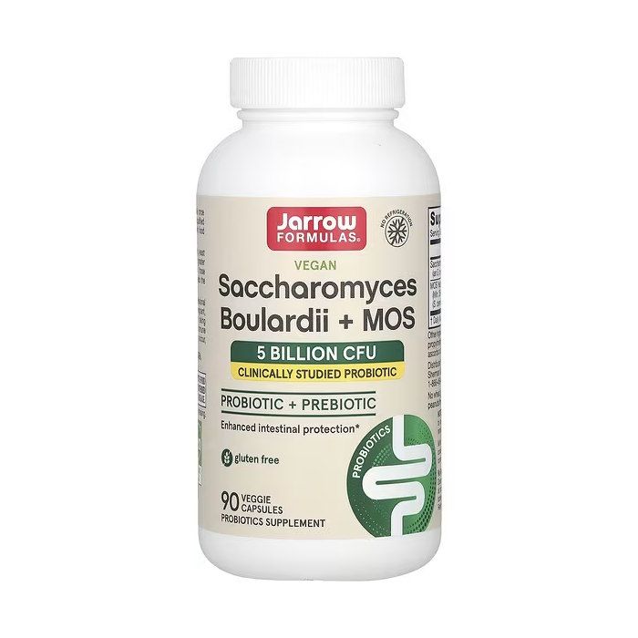 Jarrow Formulas Saccharomyces Boulardii + MOS 5 Billion CFU 90 вег. капсул - буларді з пребіотиком