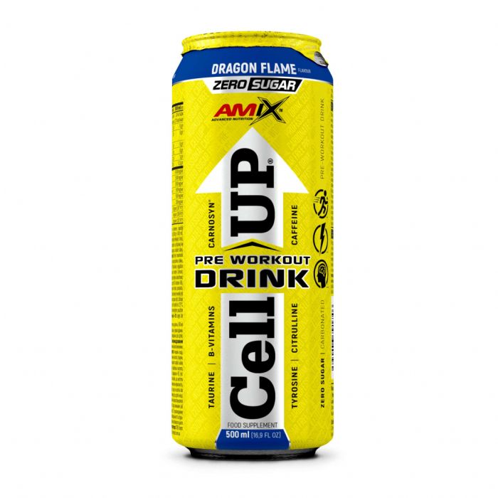 AMIX AmixPro CellUP Pre Workout 12 x 500 мл Dragon Flame — готовый предтренировочный напиток