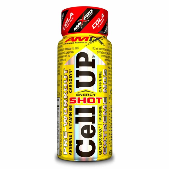 AMIX AmixPro CellUP Shot 20 x 60 мл Cola — концентрированный предтрен с 5 г бета-аланина