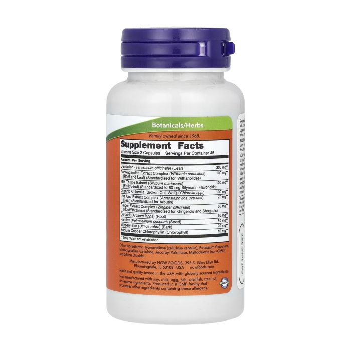 NOW Foods Detox & Cleanse 90 капсул - комплекс рослинних екстрактів для детоксу