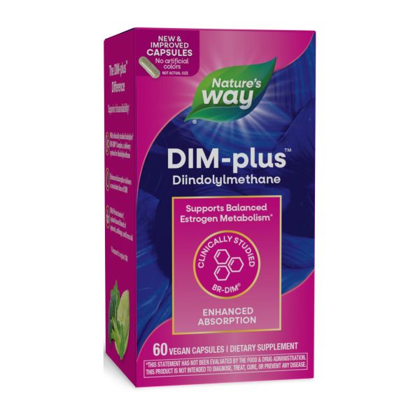 Natures Way DIM-Plus Estrogen Metabolism 60 капсул - для підтримки рівню естрогену