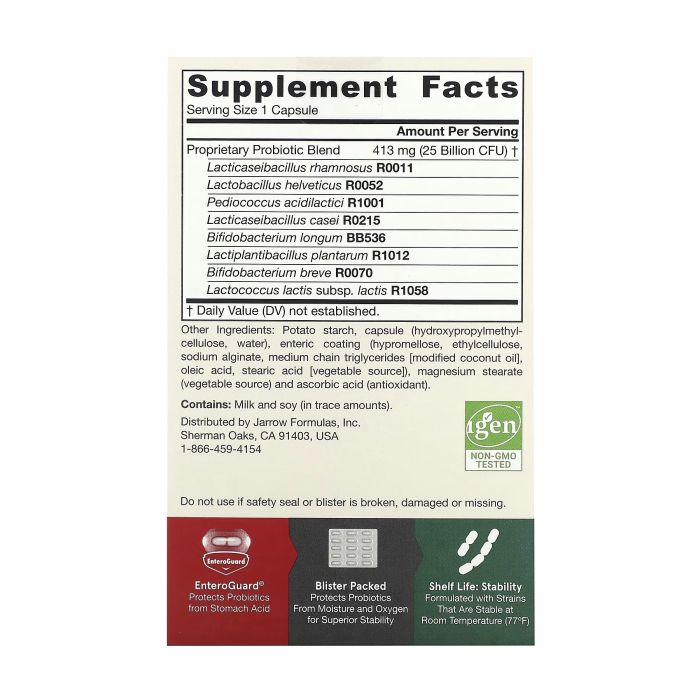 Jarrow Formulas Jarro-Dophilus EPS 25 Billion CFU 60 капсул — пробіотик 8 штамів