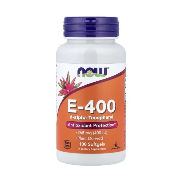 NOW Foods E-400 268 mg (400 IU) 100 софтгелів - вітамін E, d-альфа-токоферол