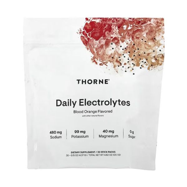 Thorne Daily Electrolytes Blood Orange 30 стиков по 4,37 г — электролитная смесь