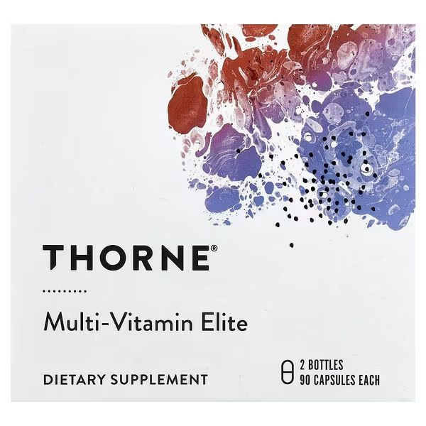 Thorne Multi-Vitamin Elite A.M. & P.M. 2 банки по 90 капсул — мультивітамінний комплекс