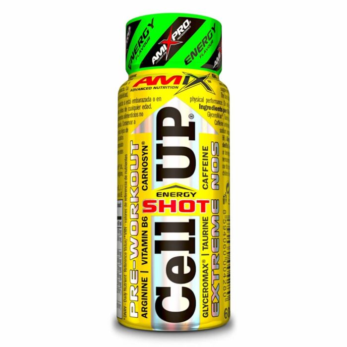 AMIX AmixPro CellUP Shot 20 x 60 мл Energy — концентрированный предтрен с 5 г бета-аланина