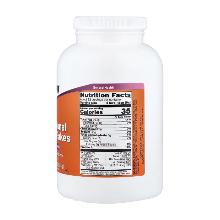 NOW Foods Nutritional Yeast Flakes 284 g - поживні дріжджі з вітамінами B та B12