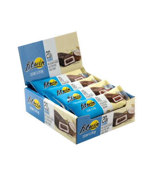 Fit-Win Protein bar 12х60g протеиновые батончики с начинкой без сахара