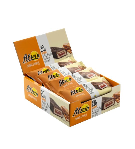 Fit-Win Protein bar 12х60g протеиновые батончики с начинкой без сахара