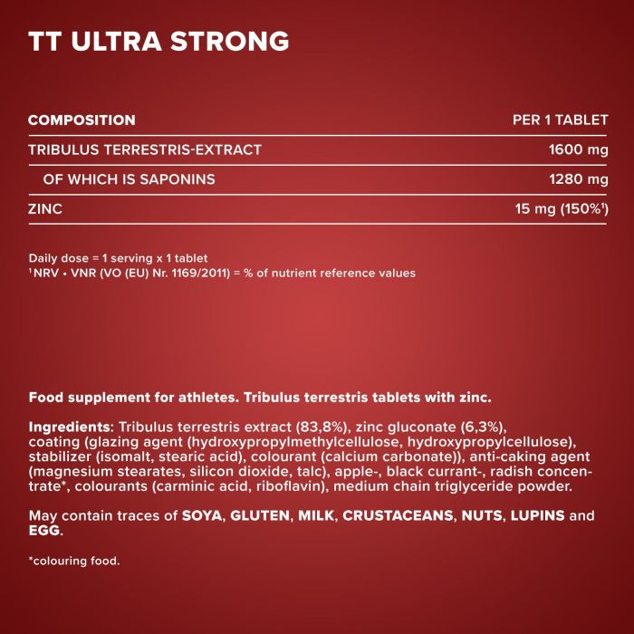 IronMaxx TT Ultra Strong 180 tab, потужний бустер тестостерону з Німеччини 