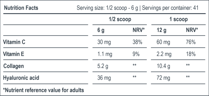 Progress Nutrition Collagen 250 gr Green Apple - колаген з гіалуроновою кислотою та вітамінами
