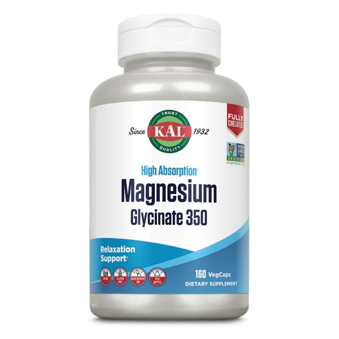 KAL Magnesium Glycinate 350 mg 160 veg caps магний глицинат