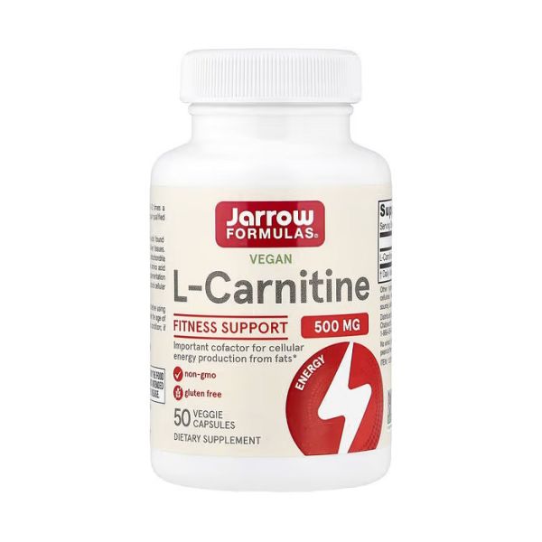 Jarrow Formulas L-Carnitine 500 мг 50 капсул — Л-карнітин тартрат