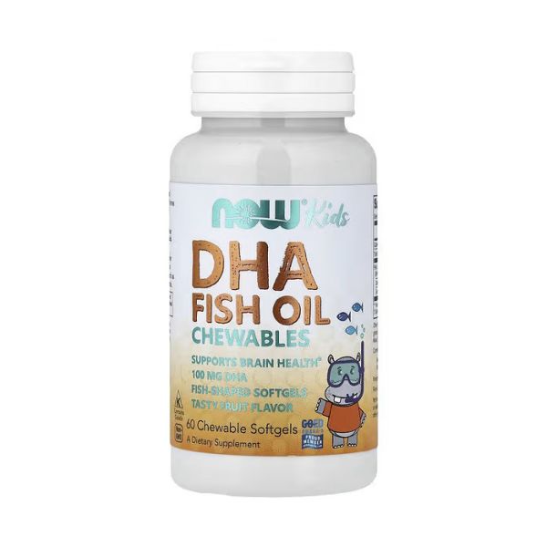 NOW Foods Kids DHA Fish Oil 60 софтгелів - дитячий риб'ячий жир з омега-3