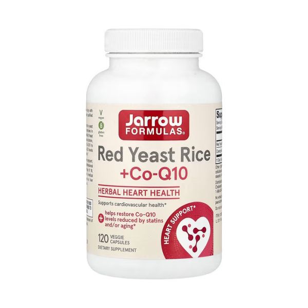 Jarrow Formulas Red Yeast Rice + Co-Q10 120 вег. капсул - красный рис с коэнзимом