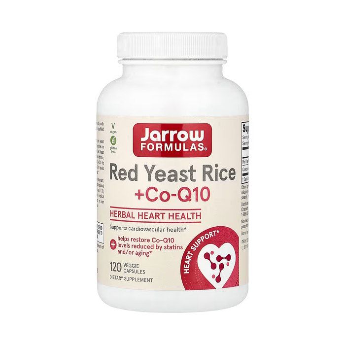 Jarrow Formulas Red Yeast Rice + Co-Q10 120 вег. капсул - красный рис с коэнзимом